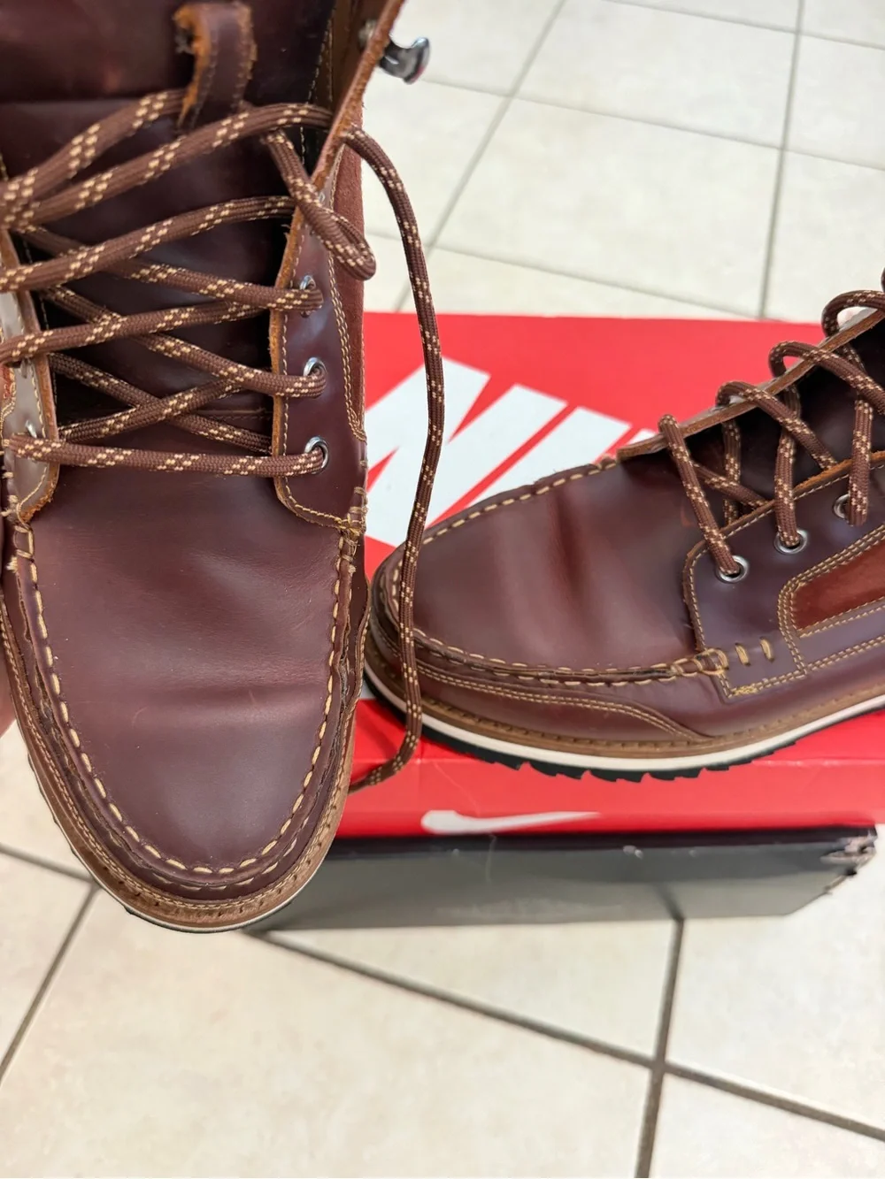Clarks Men’s Brown Leather & Suede Lace-Up Boots